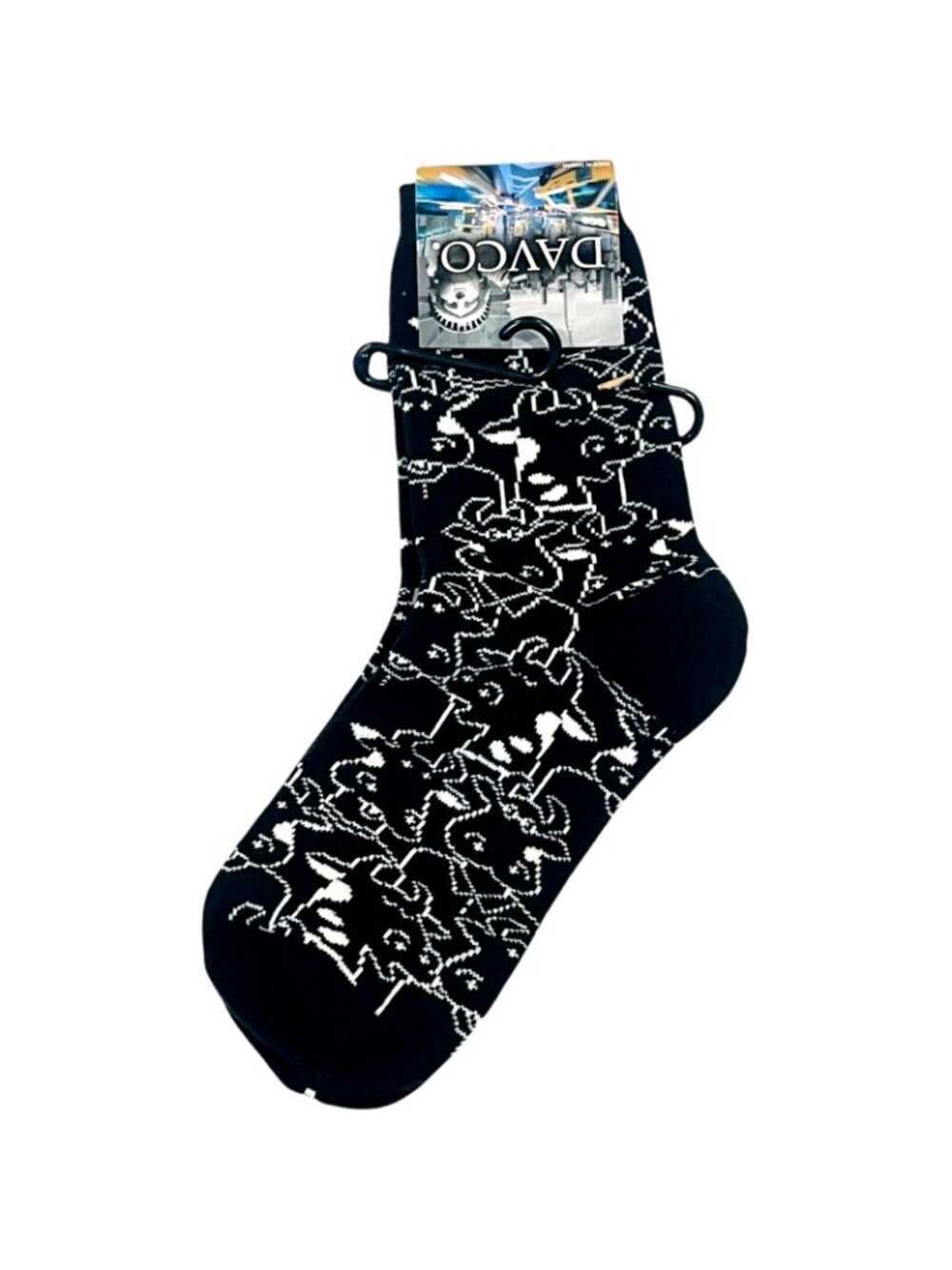 DAVCO Cow Print Women’s Socks – Size 9-11 – NEW with Tags - Picture 2 of 4